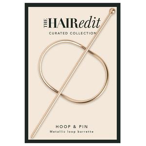 Заколка для волос gold hoop & pin barrette The Hair Edit, количество 1 шт.