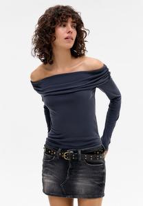 Блуза BDG Urban Outfitters ULTIMATE BARDOT LONG SLEEVE, Black