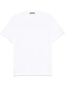 Футболка с вышитым логотипом Corneliani, белый
