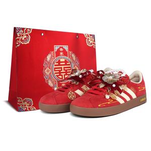 Кроссовки vl court classic легкие низкие унисекс Adidas, красный