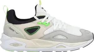 Кроссовки Puma TRC Blaze The Triangle - White Green Glare, белый