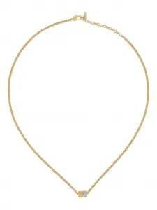 Колье Octagon Mini Double с подвеской Ivi, золотистый