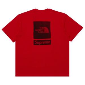 Топ Supreme x The North Face Short-Sleeve Top, красный