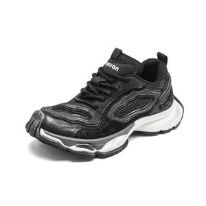 Дышащие легкие низкие массивные кроссовки для увеличения роста для мужчин JETRAM, Black