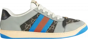Кроссовки Gucci GG Screener GG Canvas - Grey Blue, синий