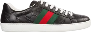Кроссовки Gucci Ace Black Logo, черный