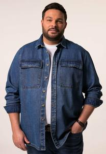 Рубашка LANG ARM KENTKRAGEN Men Plus, деним