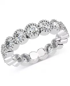 Кольцо с бриллиантами в оправе «милгрейн» (2 карата) из платины или 14-каратного золота Macy'S, platinum