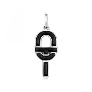 Подвеска Tous Enamel Tous Manifesto, серебро/эмаль/черный