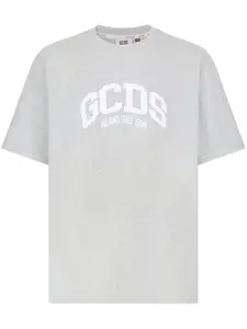 Футболка оверсайз с логотипом GCDS, серый