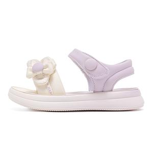 Детские противоскользящие дышащие сандалии Warrior бежево-фиолетовые Kids