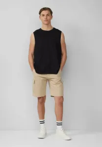 Майка с огневой структурой и логотипом сверху Qs, Schwarz