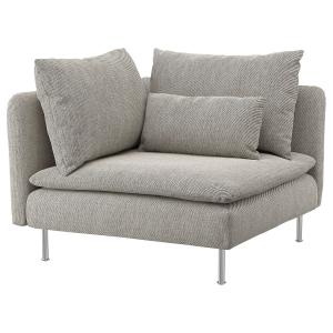 Чехол для углового дивана Ikea Soderhamn, бежево-коричневый