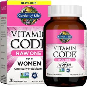 Мультивитамины для женщин Garden of Life Vitamin Code Raw One Gluten Free Vegetarian, 75 капсул
