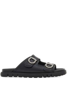 Ferragamo сандалии с декором Gancini, черный