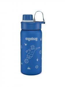 Ergobag Бутылка для воды из нержавеющей стали в форме футбольного мяча, синего цвета