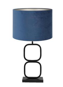 Настольная лампа Light & Living Lutika/Velours, черный - синий