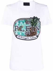Philipp Plein футболка с логотипом, белый