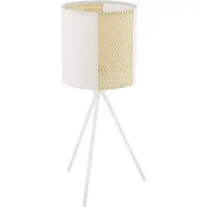 Настольная лампа ARNHEM E27 1 шт. Настольная лампа белого цвета из стали - без лампы E27 - 40 Вт Eglo, белый