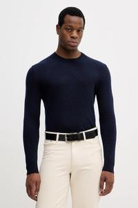 Свитер из смесовой шерсти Sisley, темно-синий