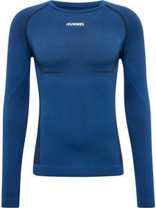 Футболка Hummel L/S, цвет INSIGNIA BLUE/BLACK MELANGE