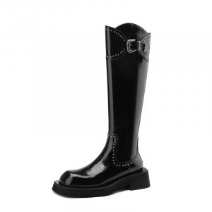 Сапоги женские Echo&Yolo, цвет Black Fleece-lined