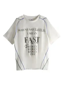 Футболка с рисунком "От девяти до пяти" на панелях Puma, белый