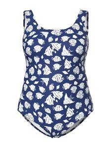 Купальник Ulla Popken, цвет dunkelindigo