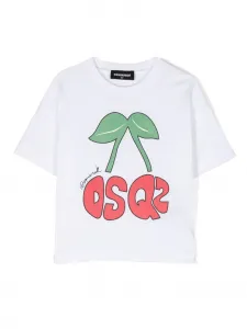 Футболка с логотипом DSQUARED2 KIDS, белый