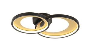 Потолочный светодиодный светильник, золотисто-черный, степень защиты IP20 Novel, черный/золотистый