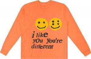 Лонгслив Cactus Plant Flea Market I Like You You're Different Long-Sleeve Tee 'Neon Orange', оранжевый
