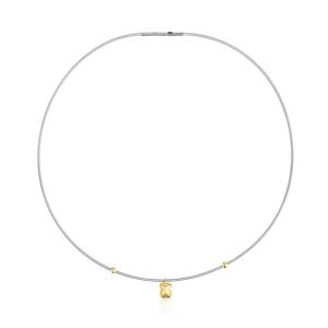 Колье Tous Bear Motif Mesh Tube, золото/сталь