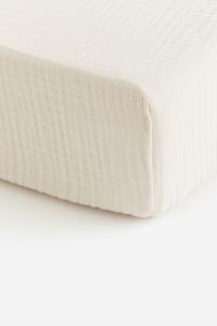 Простыня для детской кроватки H&M Home Muslin, белый