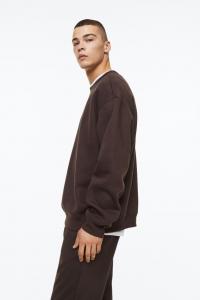 Толстовка свободного кроя H&M, темно коричневый