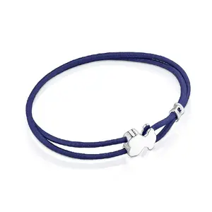 Браслет Tous Sweet Dolls Elastic, серебро/синий