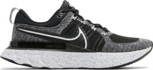 Кроссовки Nike Wmns React Infinity Run Flyknit 2 'White Black', черный