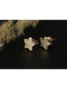 Adeliás Женские серьги - золотые серьги-гвоздики 333 с кубическим цирконием в золоте