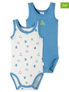 Schiesser Комплект из 2 боди сине-белого цвета
