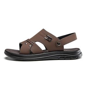 AOKANG Пляжные сандалии мужские черно-коричневые, цвет Brown
