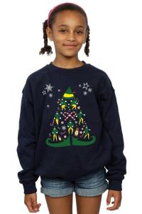 Толстовка с рождественской елкой Elf, темно-синий