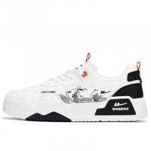 Нескользящие, износостойкие, амортизирующие низкие мужские кроссовки для скейтбординга WARRIOR, White