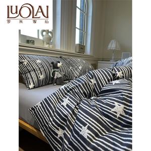 LUOLAI HOME Простыня 180x200 см, 1,8 кг, 100% хлопок, цвет yag - little prince