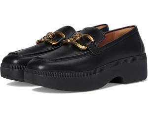 Женские лоферы FitFlop F-Luma Square-Chain Leather, Black