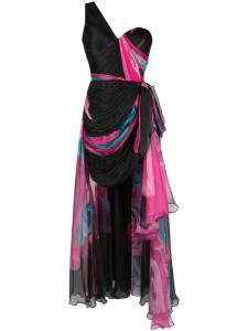 Iris Serban вечернее платье Luna на одно плечо, черный