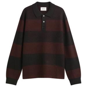 Поло для регби из ворсистой шерсти Nn07, черный