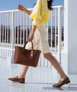 Сумка-мешок Shania с двумя ручками Charles & Keith, цвет Chocolate