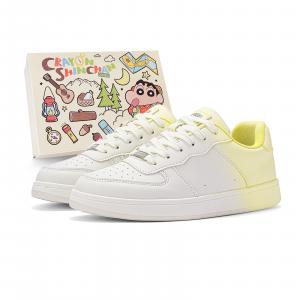 Нескользящие, амортизирующие, устойчивые к истиранию, балансирующие, низкие, унисекс, кроссовки для скейтбординга Crayon Shinchan, White-Box