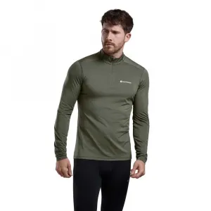 Футболка Montane Dart XT Half Zip long sleeve, зеленый