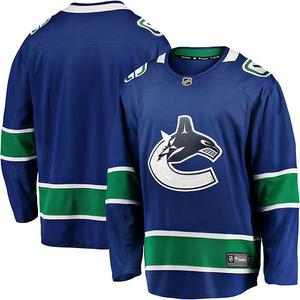 Мужская синяя хоккейная майка Vancouver Canucks Home Team Breakaway Fanatics