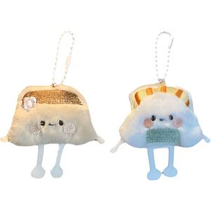 Симпатичный кулон в виде пельменя с дизайном суши модный куколка плюшевый брелок высота 4cm ROUERXIONG, Wagyu Sushi+Nori Sushi